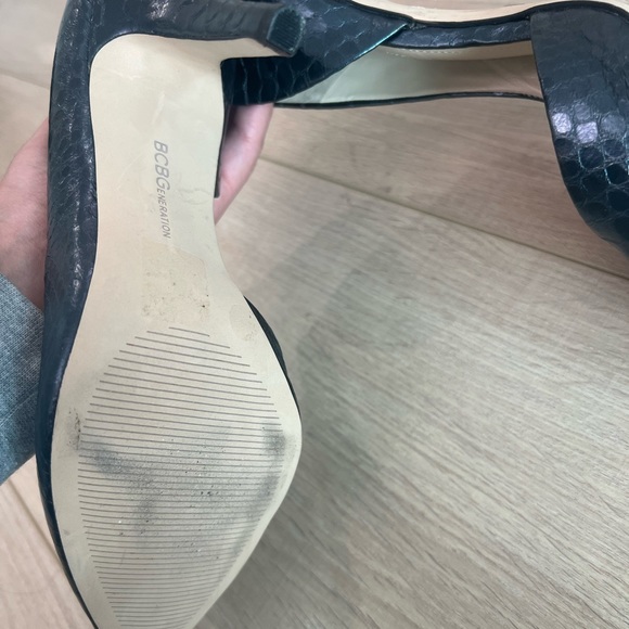 BCBGeneration Snakeskin Heels - Picture 4 of 5